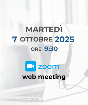 Web meeting: “Sistemi di monitoraggio dei consumi in ottemperanza alle linee guida ENEA”